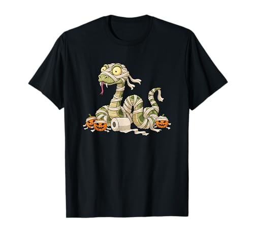 Lustige Schlangen-Mumie Kürbis Halloween Kinder Herren Damen T-Shirt Lustige Schlangen-Mumie Kürbis Halloween Kinder Herren Damen T-Shirt von Snake Lovers Cute Halloween Outfits for Boy Girl