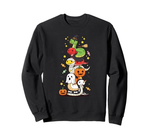 Lustige Schlange Hexe Vampir Geist Halloween Kinder Herren Damen Sweatshirt Lustige Schlange Hexe Vampir Geist Halloween Kinder Herren Damen Sweatshirt von Snake Lovers Halloween Skeleton Mummy Outfits