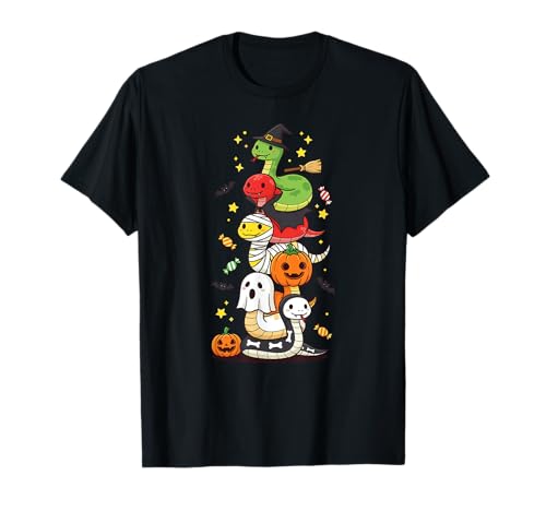 Lustige Schlange Hexe Vampir Geist Halloween Kinder Herren Damen T-Shirt Lustige Schlange Hexe Vampir Geist Halloween Kinder Herren Damen T-Shirt von Snake Lovers Halloween Skeleton Mummy Outfits