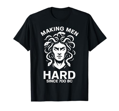 Männer schwer Machen seit 700 v. Chr. T-Shirt von Snake Queen Serpent Head Stone Art Feminism Shirts