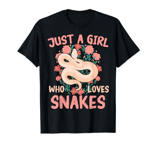 Snake ReptilJust A Girl Who Loves Snakes T-Shirt von Snake Rattlesnake Cobra Viper