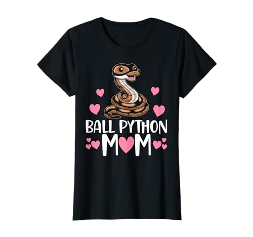 Damen Python Snake Mama Lustig zum Muttertag Mama Ball Python Mama T-Shirt von Snake lover Ball Python Snake Gifts Reptile mom