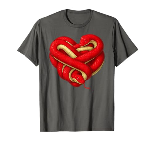 Rotes Schlangenherz, Tierliebhaber, Valentinstag, Jungen, Mädchen, Kinder T-Shirt Rotes Schlangenherz, Tierliebhaber, Valentinstag, Jungen, Mädchen, Kinder T-Shirt von SnakeAxis1