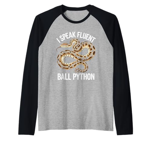 I speak fluent Ball Python Snake für Frauen Snake Raglan I speak fluent Ball Python Snake für Frauen Snake Raglan von Snakes Reptile legless reptiles Ball Python