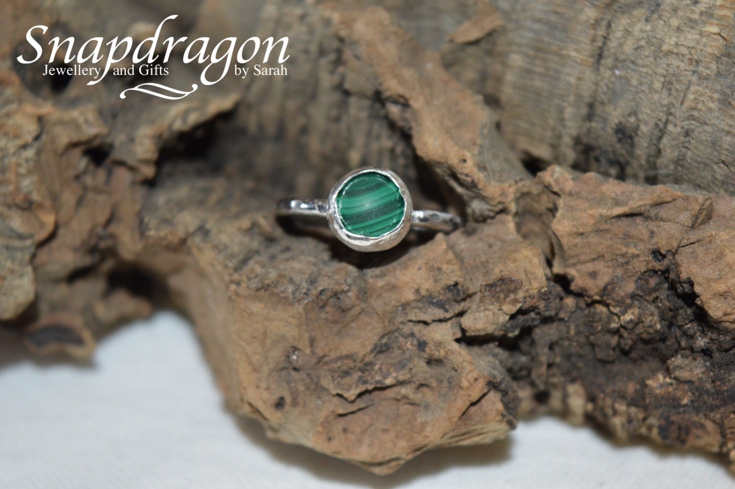 Malachit Sterling Silber Ring - Heilstein Schmuck Malachit Sterling Silber Ring - Heilstein Schmuck von SnapdragonbySarah