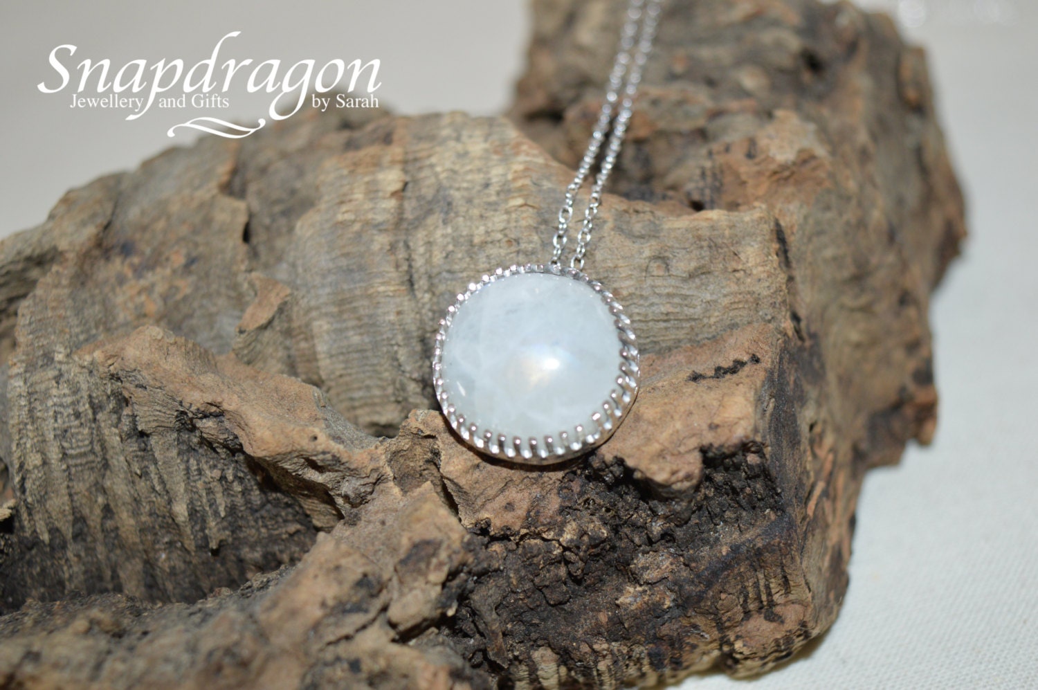 sterling Silber Anhänger Mondstein Halskette - Damen Schmuck sterling Silber Anhänger Mondstein Halskette - Damen Schmuck von SnapdragonbySarah