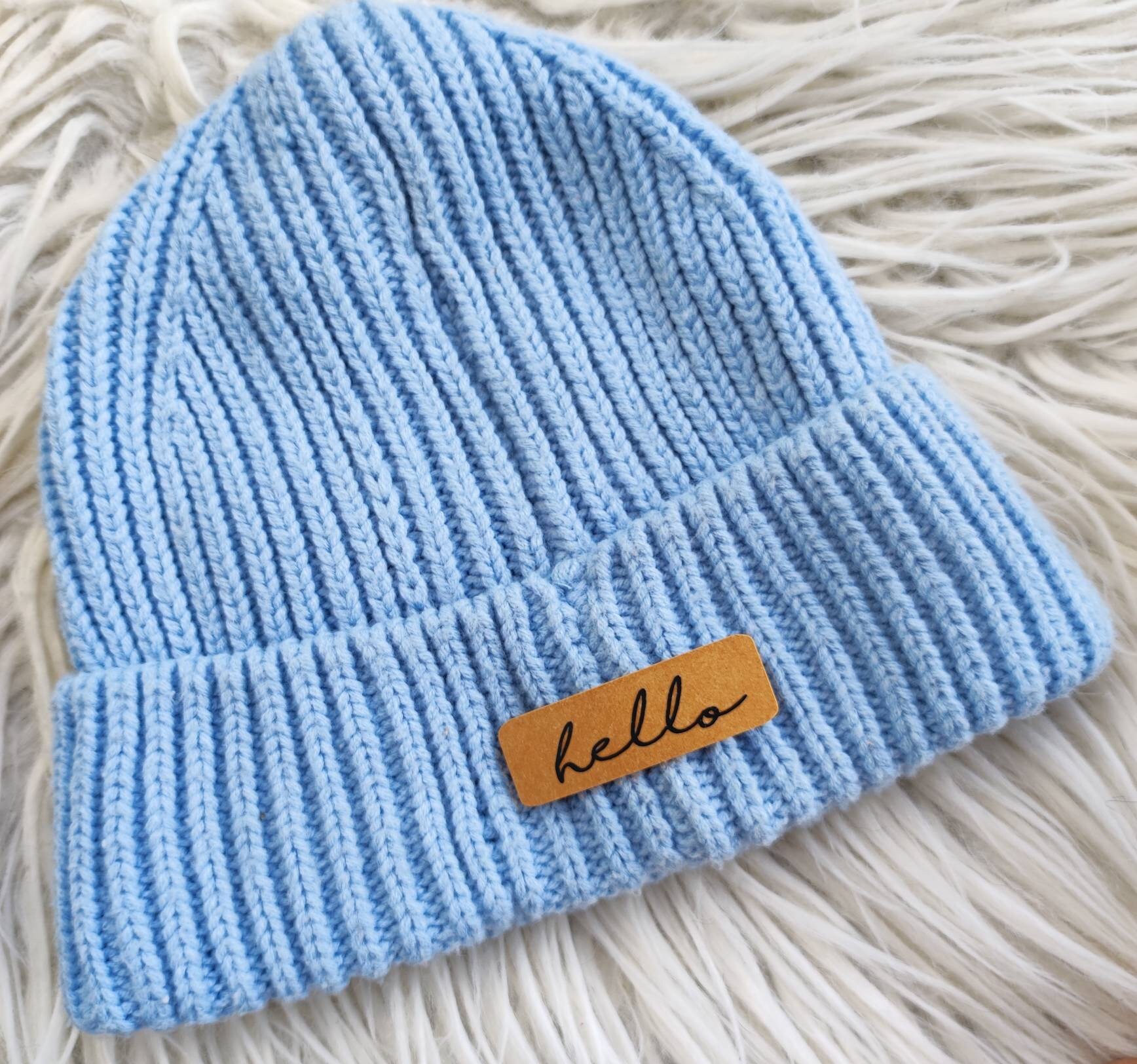 Snappap Patch Beanie Mütze Hello Label Snappap Patch Beanie Mütze Hello Label von SnapliebeKerakerz