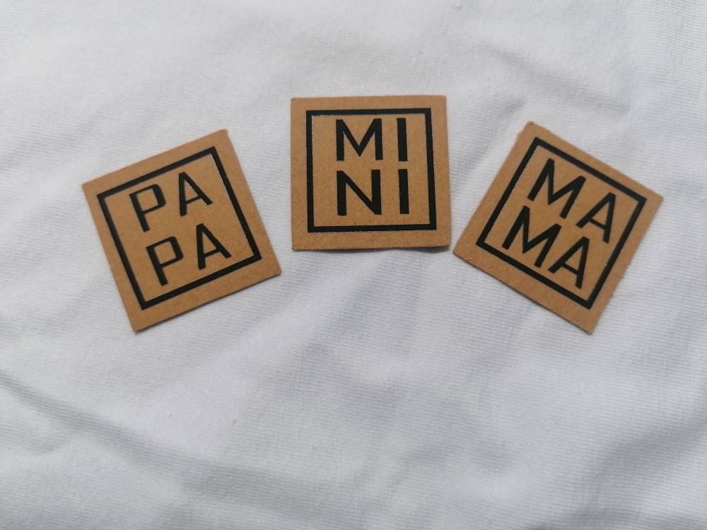 Snappap Patch Mama Papa Mini Label Diy Nähen Mütze Add On von SnapliebeKerakerz