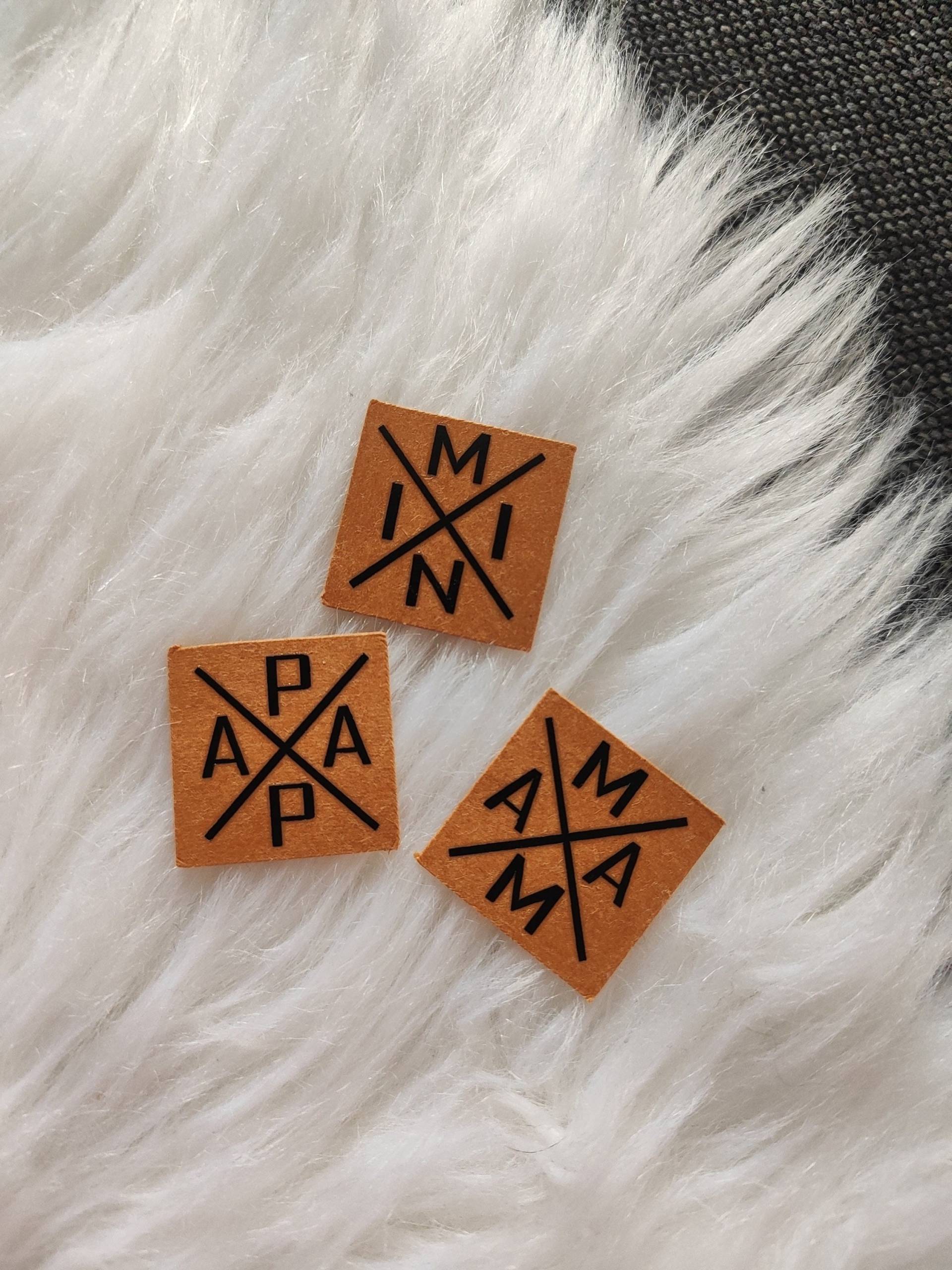 Snappap Patch Mama Papa Mini Label Diy Nähen von SnapliebeKerakerz