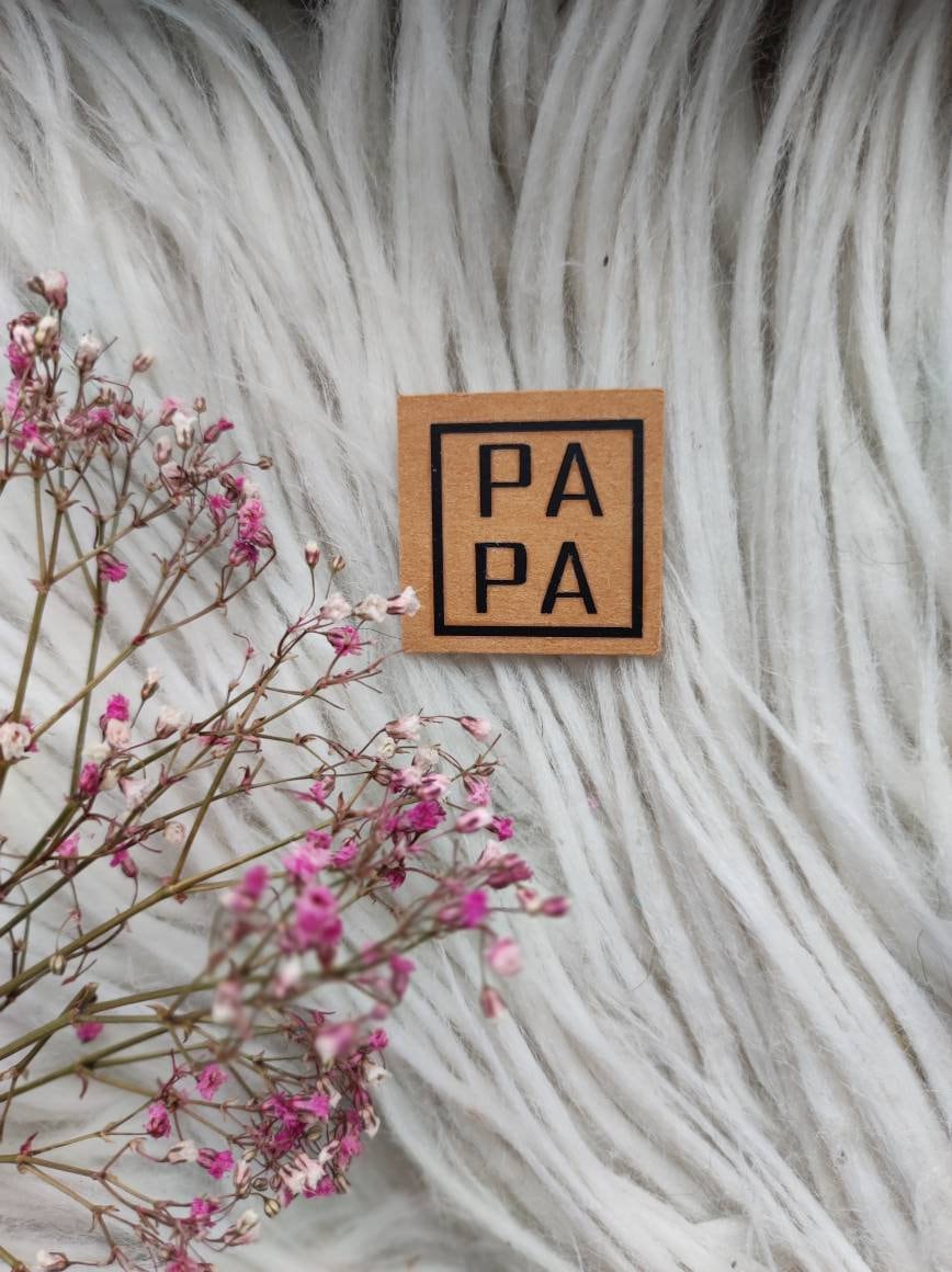 Snappap-Patch Papa Beanie Mütze Familie Vater Dad Diy von SnapliebeKerakerz