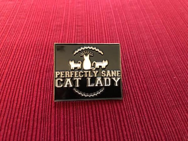 Perfectly Sane Cat Lady Anstecker von SnarkFish