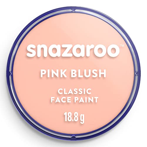 Snazaroo 1118500 Schminkfarbe - Hautfarben Rosa, 18ml Topf - hautfreundliche Gesichtschminke auf Wasserbasis, wasservermalbar, parabenfrei, Face & Bodypaint Farbe für Kinder & Erwachsene von Snazaroo