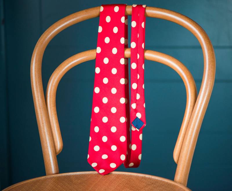 Dotty Krawatte Vintage Rot Weiss. Rot Italy Made. Lustige Männer Seide. 80Er Jahre Fashion Bday Geschenk Mod Fun von SnazzyBirds