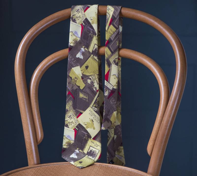 Golf Players Krawatte Brauntöne - Herren Seidenkrawatten Sepia Schattierung Stilvolle Fun Sandy Braun Geschenk Him Bücher von SnazzyBirds