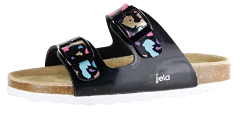 Sneaker Jela Maja Mädchen Hausschuhe,Pantolette,Schwarz/Bunt,EU 35 von Sneaker