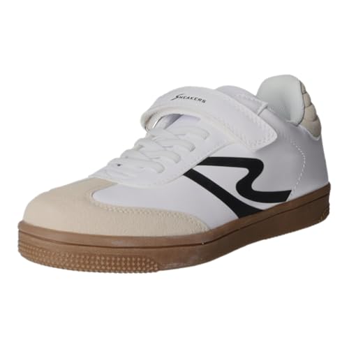 Sneakers Slipper/Kletthalbschuh (Casual) K2356-WH von Sneakers