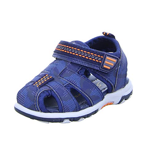 Sneakers Kinder Sandale GS-LF-001 Baby und Kleinkinderschuhe Jungensandale mit Klettverschluss Blau (Navy) Größe 23 EU von Sneakers