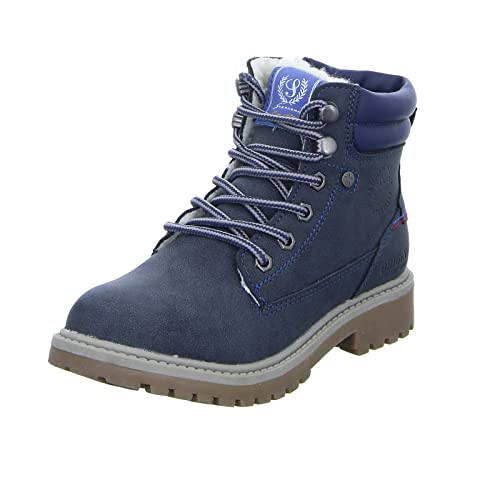 Sneakers Kinder Stiefel 18KW202 Jungen Mädchen Winter Stiefel Blau (Navy) Größe 39 EU von Sneakers