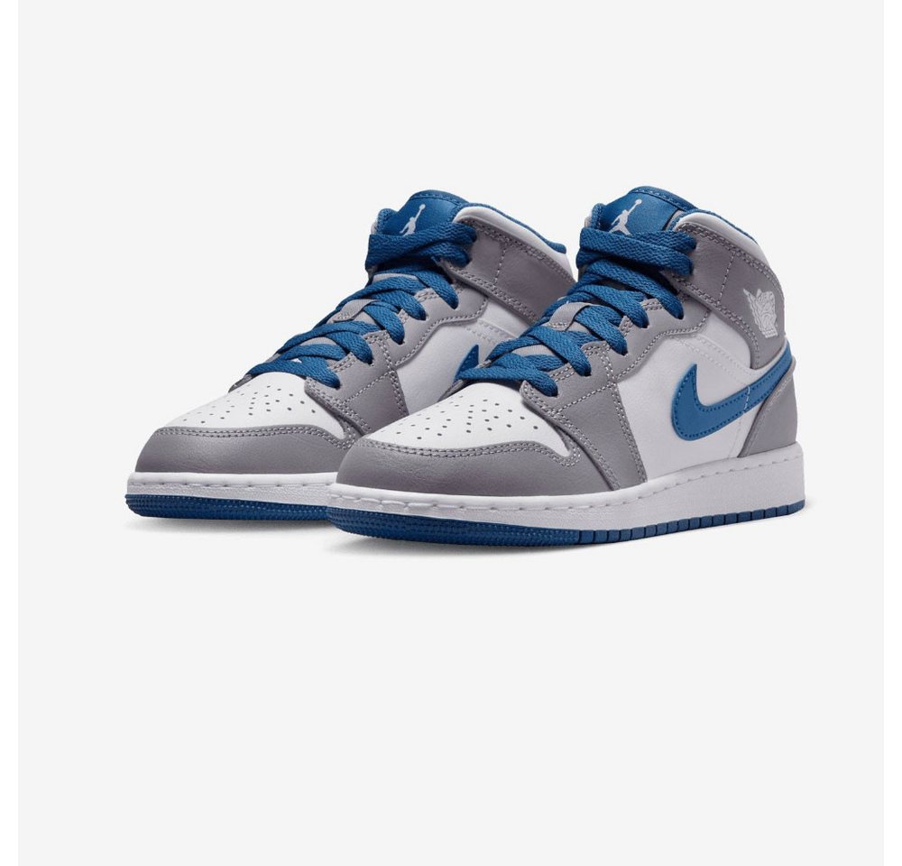 Sneakers Nike Air Jordan 1 Mid True Blue Cement - Größe EUR 36,5 Damen Sneaker limitierte Auflage von Sneakers