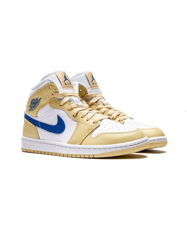 Sneakers Nike Air Jordan 1 Mid White Lemon Wash Lapis Damen - Größe EUR 38,5 Sneaker limitierte Auflage von Sneakers