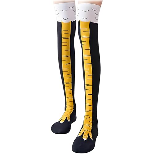 Snhauxinfa Chicken Leg Socks,Hühner Socken,Kostüm Lustige Damen,Funny FüR Huhn Kostüme,Mit Erwachsene Lustig Witzige Fun,Geschenke Accessoires Hühnerklauen-Socken,Kuschelsocken Personalised Warmers von Snhauxinfa