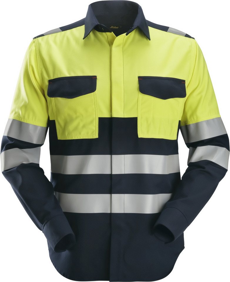 Snickers Workwear Langarmhemd ProtecWork High-Vis Arbeitshemd, Kl. 1 von Snickers Workwear