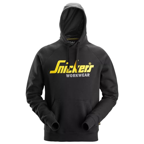 Snickers Workwear Classic Logo Hoodie Sweatshirt schwarz 2899, Schwarz , M von Snickers