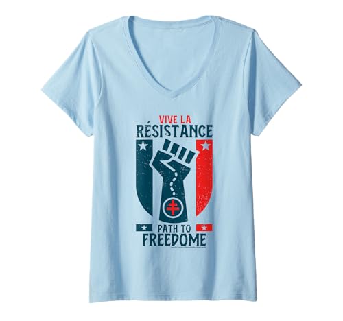 Damen Sniper Elite Vive La Resistance — Weg zur Freiheit T-Shirt mit V-Ausschnitt Damen Sniper Elite Vive La Resistance — Weg zur Freiheit T-Shirt mit V-Ausschnitt von Sniper Elite
