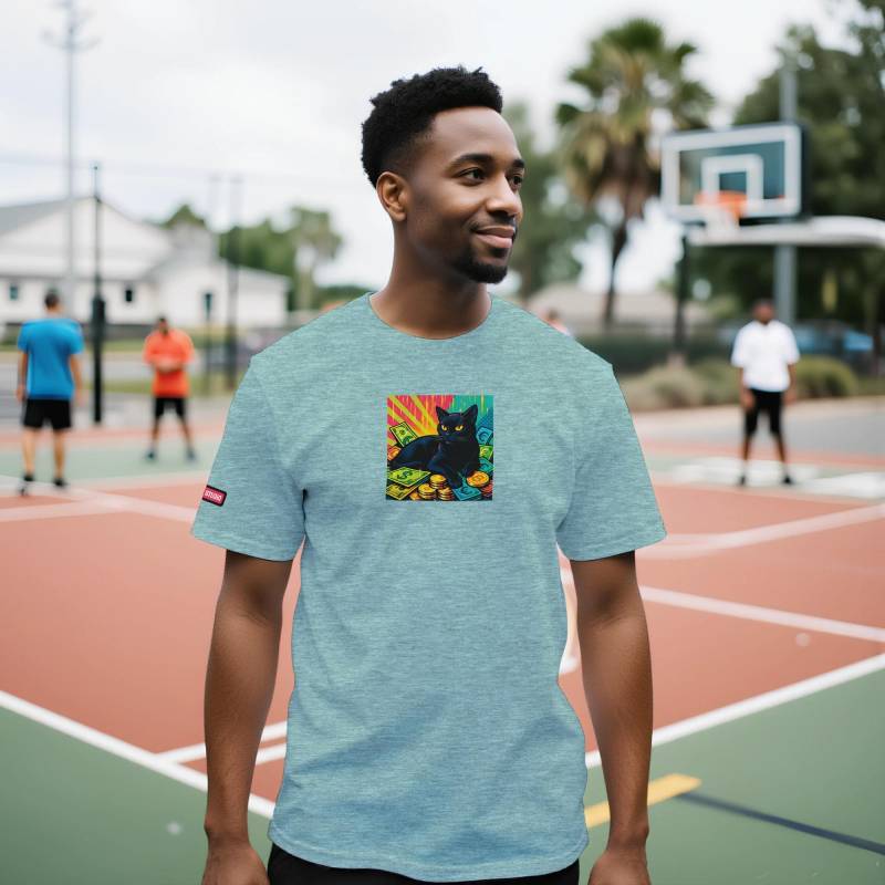 Cash Cat, Premium T-Shirt Mit Rundhalsausschnitt Cash Cat, Premium T-Shirt Mit Rundhalsausschnitt von SnoStudioShop