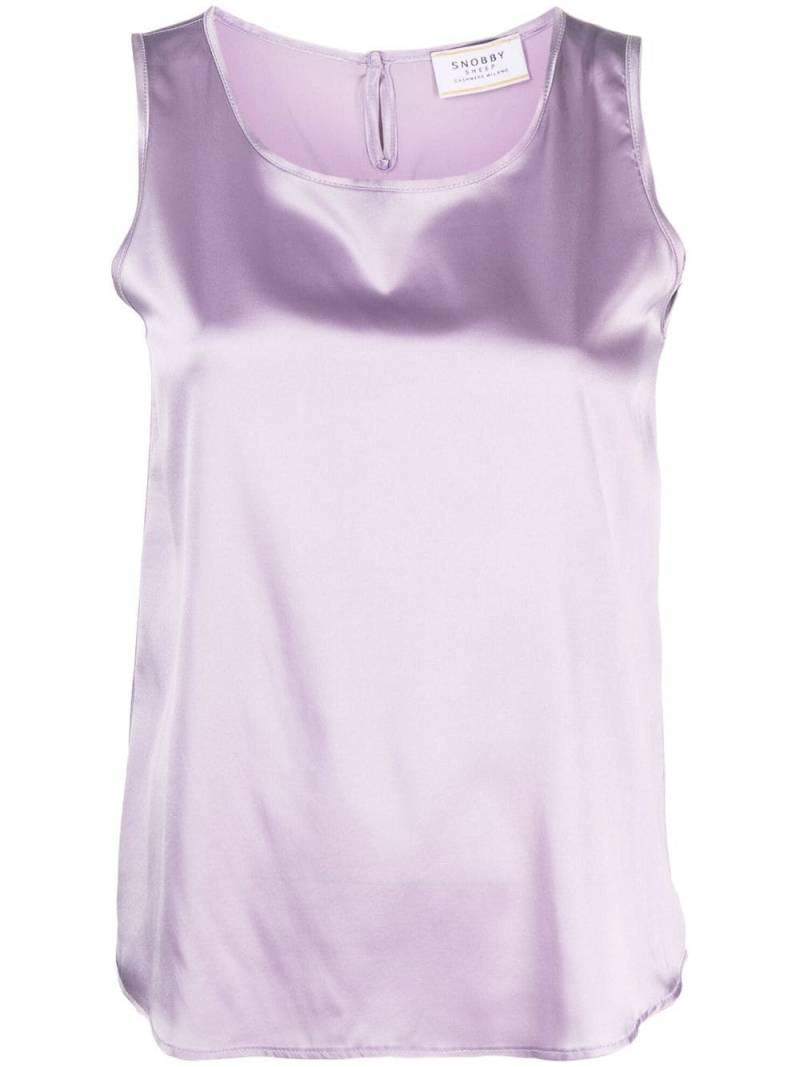 Wild Cashmere Ärmellose Seidenbluse - Violett von Wild Cashmere