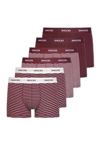 Herren Boxershorts mit farbigem Bund aus Bio-Baumwolle im 6er-Pack von Snocks