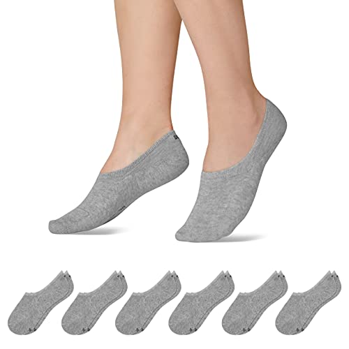 Snocks Sneaker Socken Herren Grau Größe 47-50 6x Paar Herren Sneaker Socken Füßlinge Herren Sneakersocken Herren 47-50 Invisible Socks Kurze Socken von Snocks