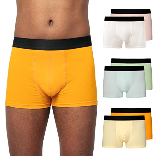 Snocks Boxershorts Herren 6 Paar blau Größe M Unterhosen Männer Medium Herren Unterhosen Herren Boxers Men Underwear Baumwolle Mehrpack von Snocks