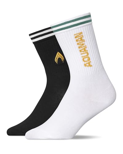 Snocks Aquaman Socken für Damen und Herren: Ideale Sportsocken aus Biobaumwolle - passend für jeden Sneaker und jeden Style - Tennissocken herren - 47-50 von Snocks
