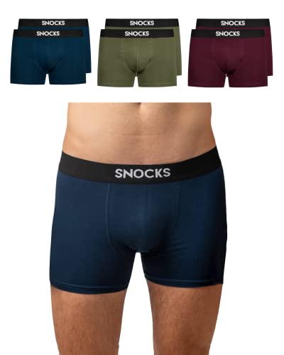 Snocks Boxershorts Herren Mix2 Größe L 6 Paar Unterhosen Männer Large Herren Unterhosen Herren Boxershorts Baumwolle Boxershort Herren Unterwäsche von Snocks