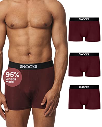 Snocks Premium Boxershorts Herren aus Lenzing Modal (3X) Extra weiches Material von Snocks