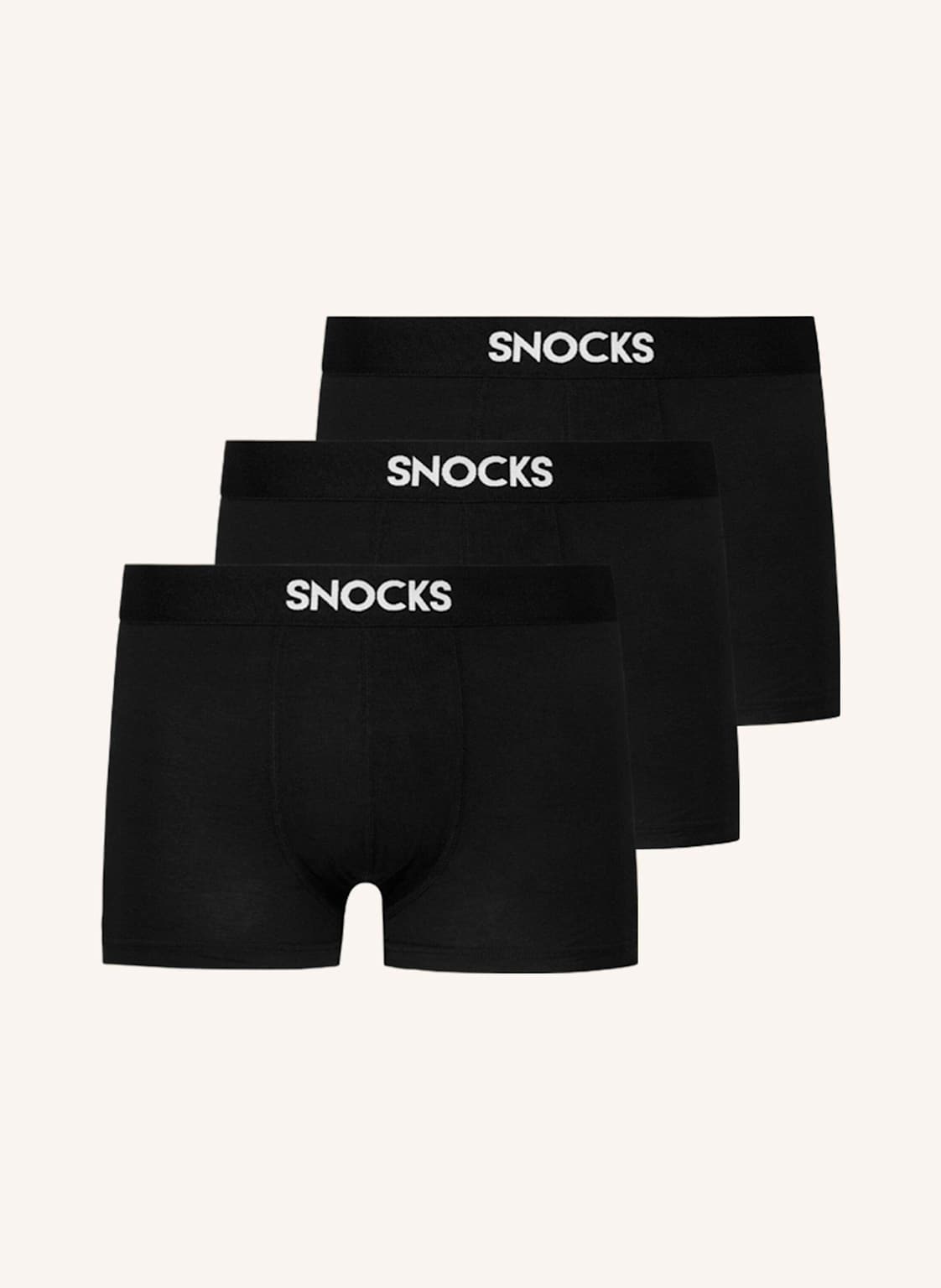 Snocks Boxershorts With Logo schwarz von Snocks