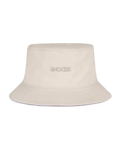 Snocks Bucket Hat Unisex in Gr. S (56cm) I Stylischer Anglerhut in Crème/Lavendel I Outdoor Bucket Hat für Frauen & Männer & für versch. Styles & Outfits I Sonnenhut für einen Schatten von Snocks