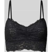 Snocks Bustier mit Spitze und verstellbaren Trägern in Black, Größe M von Snocks