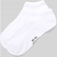 Snocks Füßlinge mit elastischem Rippenbündchen im 2er-Pack in Weiss, Größe 39-42 von Snocks
