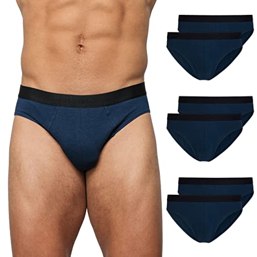 Snocks Herren Slip (6er Pack) Unterhosen Männer Blau Größe M Underwear Men Gr. Medium Herrenslip Baumwolle von Snocks