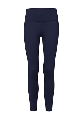 Snocks High Waist Leggings Lang Damen - Sport mit Bauchkontrolle und Anti-Squat - Blickdichte Sporthose - Super Dehnbar - Push Up Sportswear ideal für Yoga, Laufen, Gym - Gr. S, Farbe Dunkelblau von Snocks