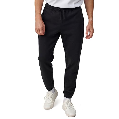 Snocks Jogginghose Herren – Bequeme Sporthose mit Reißverschlusstaschen & kuscheligem Innenfutter – Stylische Laufhose aus 100 % Bio-Baumwolle – Ideal für Freizeit, Training & Alltag 4XL Schwarz von Snocks