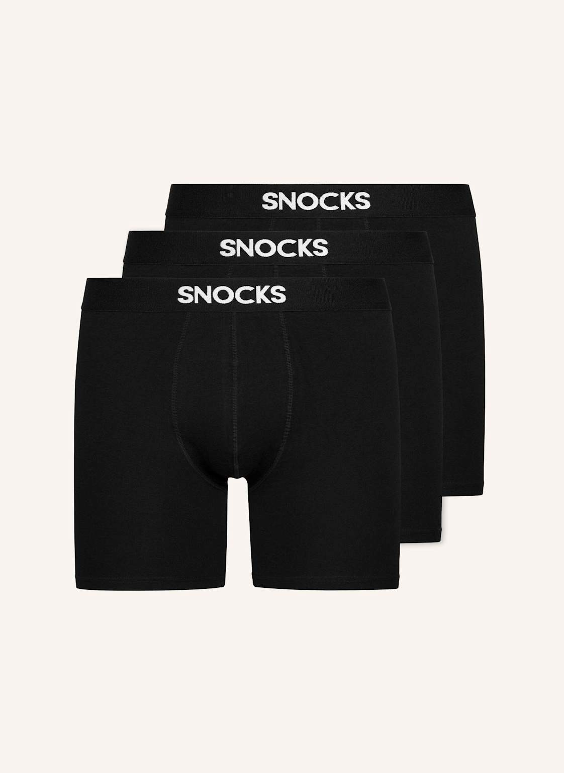 Snocks Lange Boxershorts schwarz von Snocks