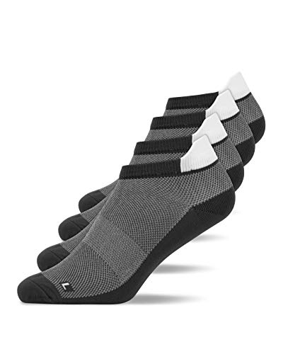 Snocks Unisex Kurze Laufsocken Gr. 39-42 I Atmungsaktive Sportsocken für Männer & Frauen I Low Sport Füßlinge für jede Sportart I Anti Blasen Schutz Sommer Socken I Grau von Snocks