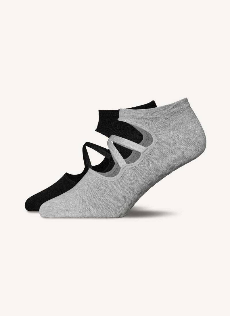 Snocks Pilates Socken Mit Riemchen schwarz von Snocks