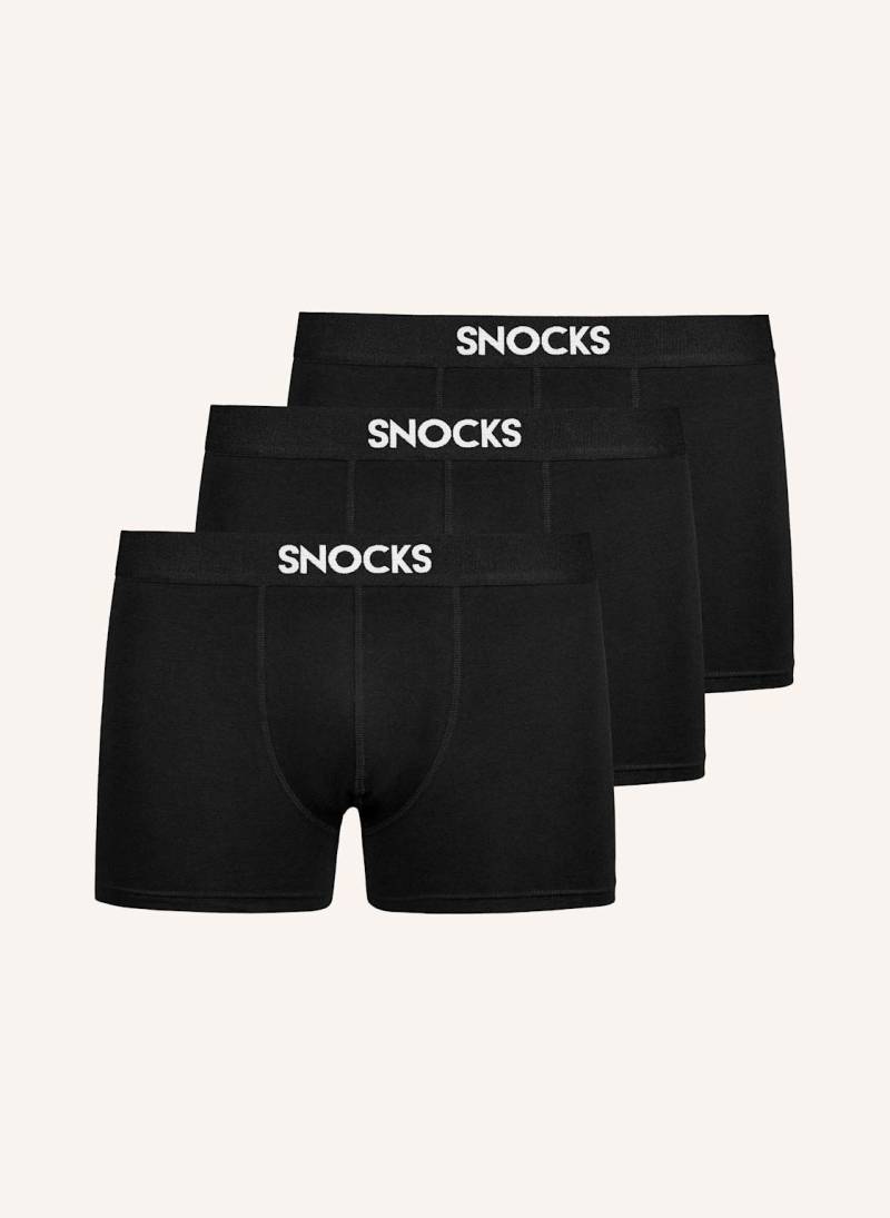Snocks Premium Boxershorts Aus Bambus schwarz von Snocks