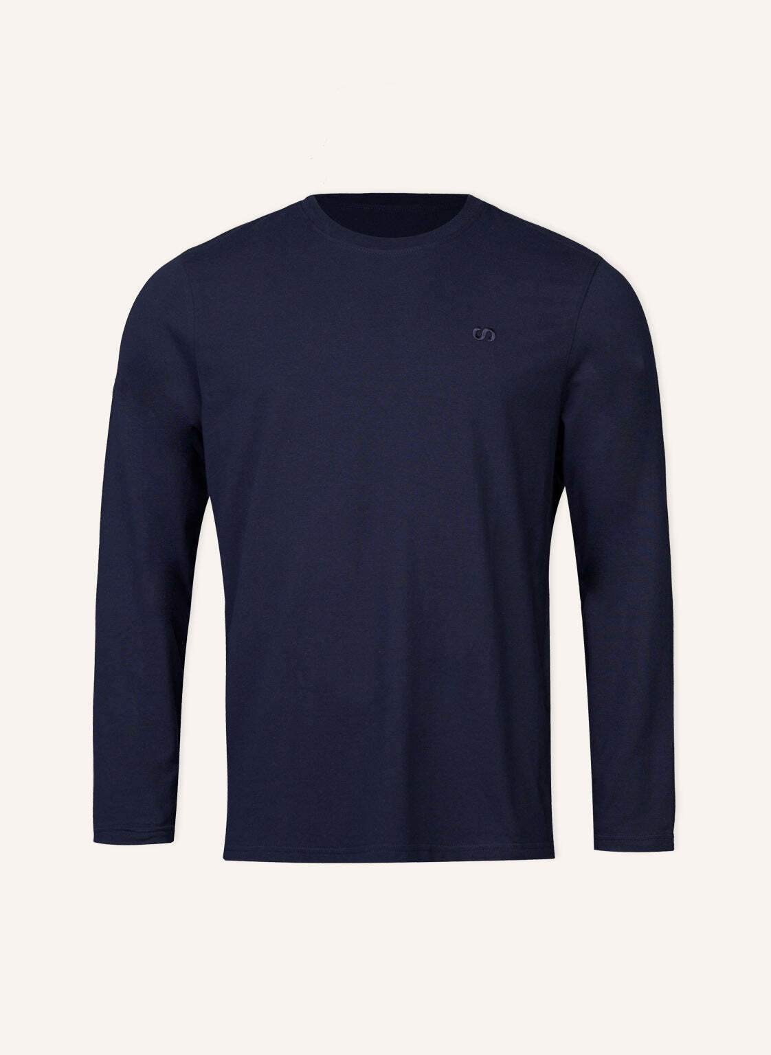 Snocks Schlafanzug Oberteil Herren Langarm blau von Snocks