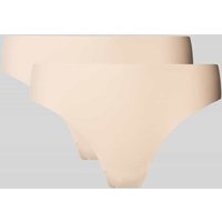 Snocks Slip mit elastischem Bund im 2er-Pack in Beige, Größe XL von Snocks