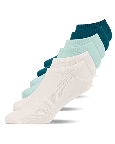 Snocks Socken Herren 47-50 Sneaker (6er Pack) Sneaker Socken Herren 47-49 Weiß Sportsocken Herren 47-50 Bio Baumwollsocken Herren Anti-Schweiß Kurze Socken Short Socks Men von Snocks